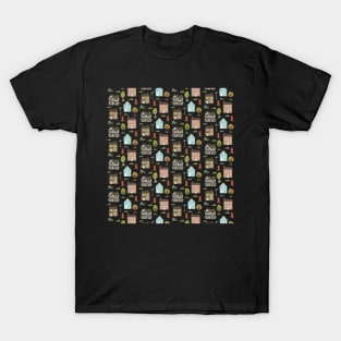 English Houses Pattern T-Shirt